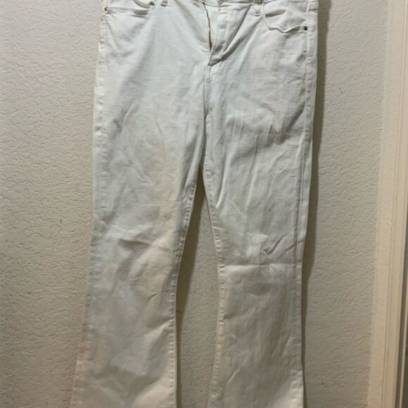 Frame Denim Le High Flare Jeans in Blanc White Sz 31 - Picture 6 of 13